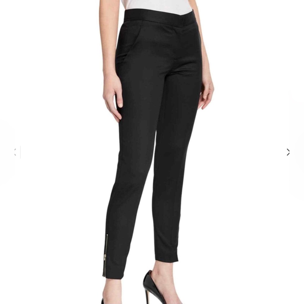 Stella McCartney NWT Vivian Wool Skinny Zip-Cuff Pants Black Sz 12 orig $565